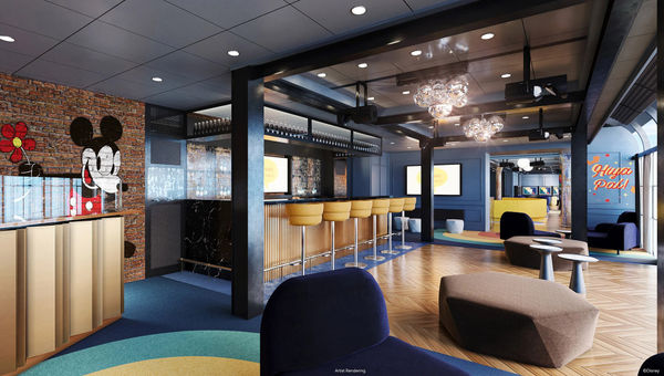 The Hideaway will be a hangout for teens and young adults with a dance floor and DJ booth. The Hideaway will be a hangout for teens and young adults with a dance floor and DJ booth.
