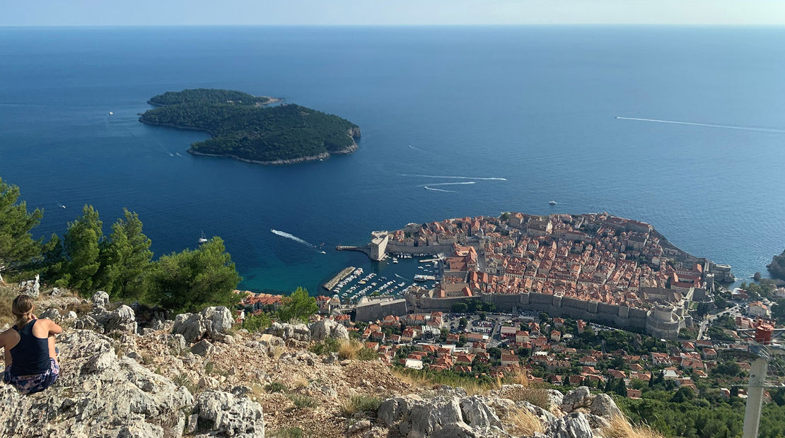 A view of Dubrovnik's Old Town, the final stop of the cruise.
