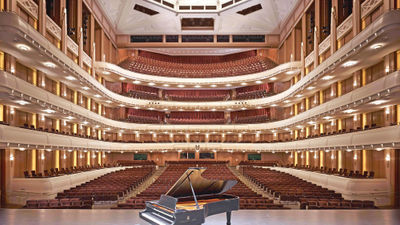 Reynolds Hall at the Smith Center for the Performing Arts in downtown Las Vegas seats 2,050 people; it is the largest of three venues at the center.