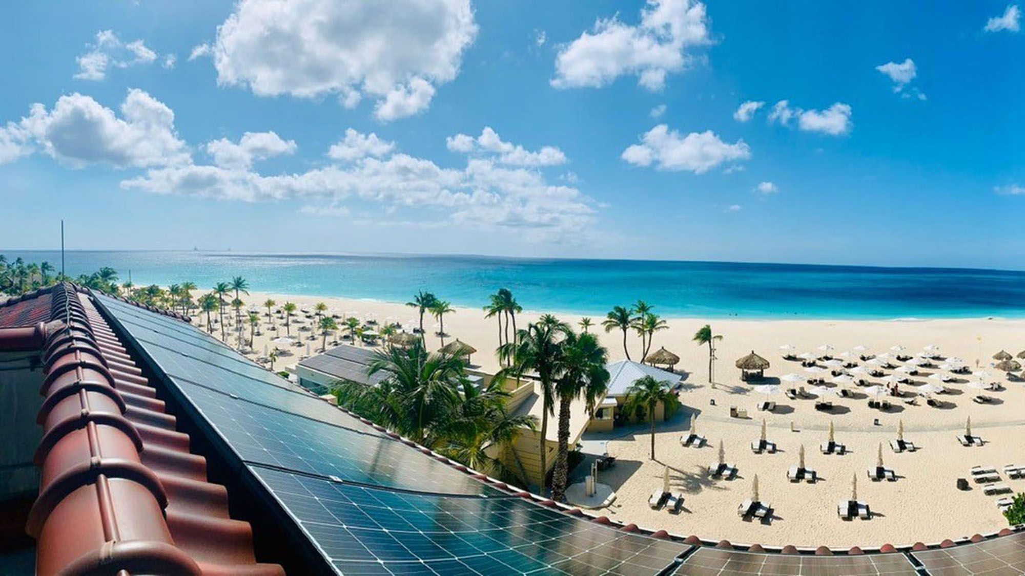 Bucuti & Tara Beach Resort in Aruba use solar panels to power their energy needs.