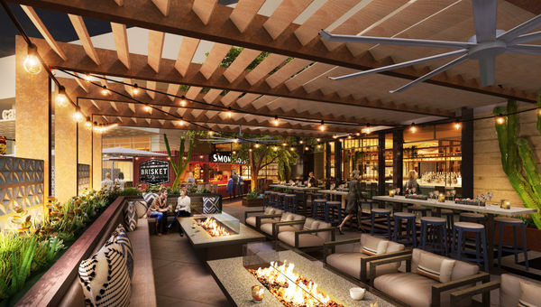 The Durango's food hall concept will include patio seating.