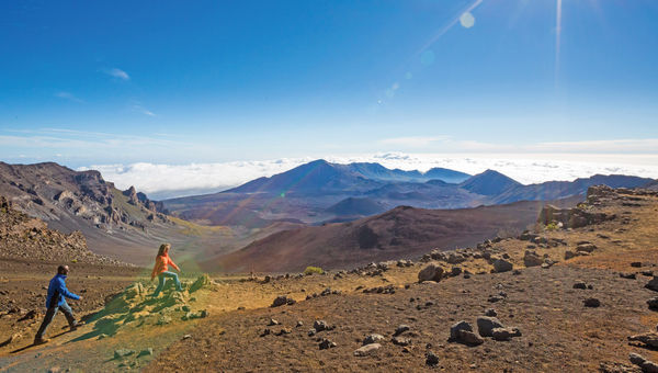 Maui's Haleakala volcano is very popular at dawn, but visits later in the day still deliver stunning views. Maui's Haleakala volcano is very popular at dawn, but visits later in the day still deliver stunning views.