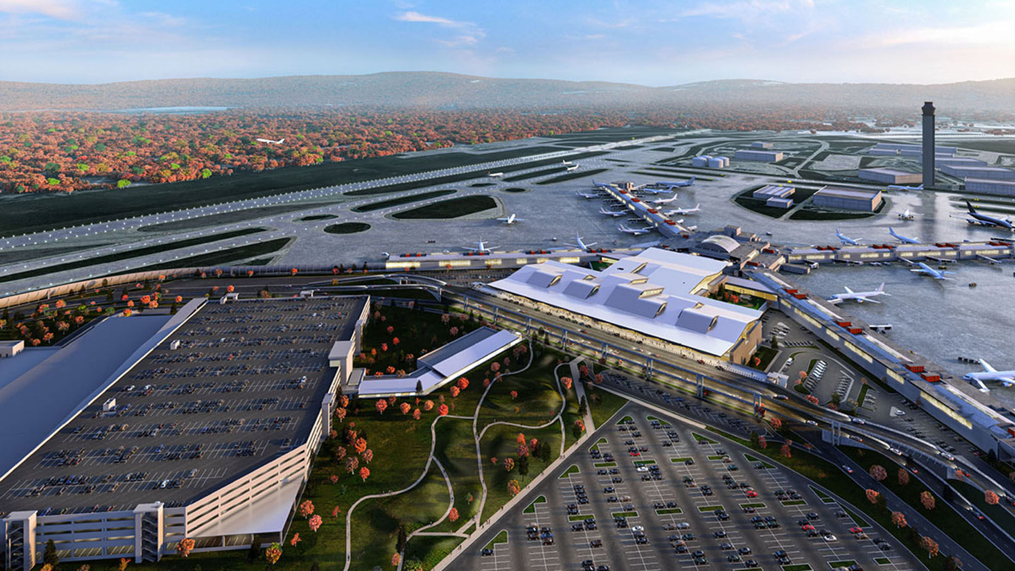 Pittsburgh International Airport will receive a $20 million grant toward its new $1.4 billion terminal.