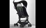 Designed by the Delta Children company for infants up to 50 pounds who can sit unassisted, the Jeep Clutch stroller folds down to fit airplane or train overhead bins while an attached handle makes it easy to carry. The fabric for the seat and canopy is waterproof, anti-bacterial and durable.