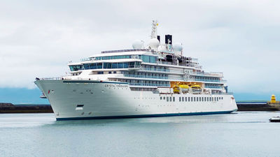 The Crystal Endeavor entered service in 2021 but stopped sailing when Crystal shut down operations early this year.