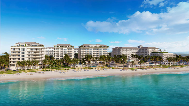 A rendering of the Naples Beach Club, a Four Seasons resort planned for Naples, Fla.