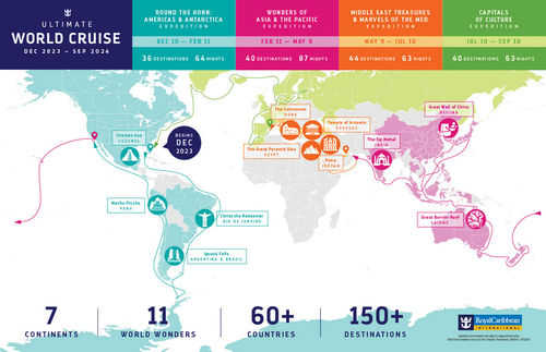 Royal Caribbean to sail a world cruise in 2023 Royal Caribbean to sail a world cruise in 2023