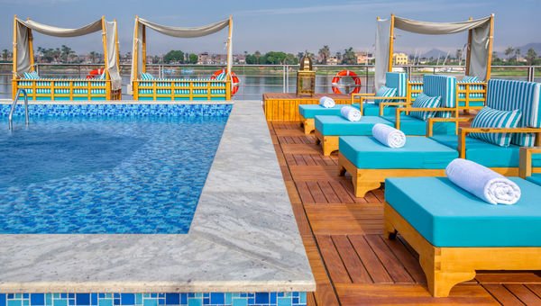 The sundeck on the S.S. Sphinx.