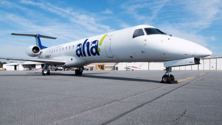 Aha! is flying 50-seat Embraer ERJ-145 aircraft.