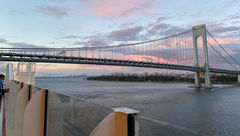 Sailing under the Verrazzano Bridge on the Oasis of the Seas' sailaway.