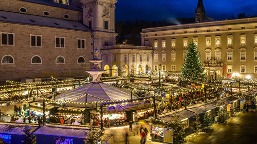 The Salzburger Christkindlmarkt in Salzburg, Austria. The Salzburger Christkindlmarkt in Salzburg, Austria.