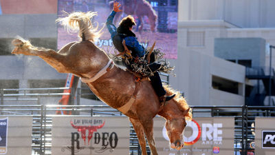 Wyatt Denny performs at the 2019 Las Vegas Days Rodeo.