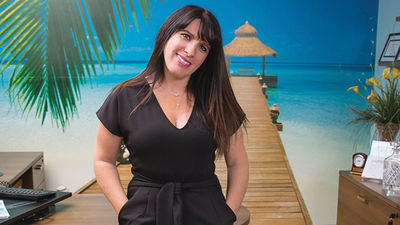 Avril Winkle opened a "chic suite" that makes visitors feel like they are on vacation already.