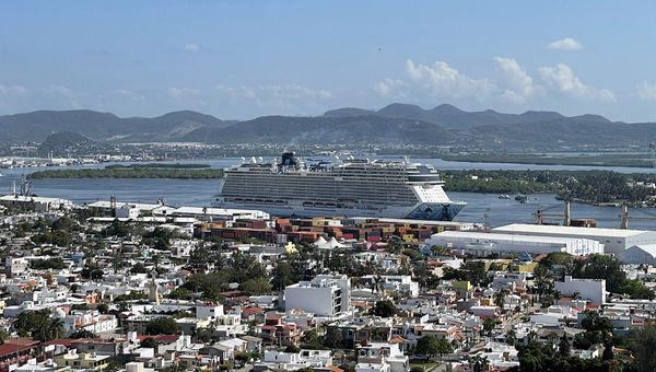 The Norwegian Bliss in Mazatlan, Mexico. The Norwegian Bliss in Mazatlan, Mexico.