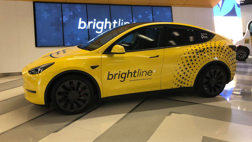 Brightline is contracting with Via to supply part of the fleet of vehicles that will take riders to and from its stations in the newly developed Brightline+ service. Brightline is contracting with Via to supply part of the fleet of vehicles that will take riders to and from its stations in the newly developed Brightline+ service.
