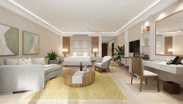A beach suite at the Aurora Anguilla Resort & Golf Club, which is set to open on Dec. 1. A beach suite at the Aurora Anguilla Resort & Golf Club, which is set to open on Dec. 1.