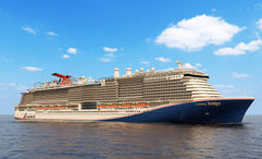 A rendering of the Carnival Jubilee. Delivery of the ship will be held up by two months due to shipyard delays, and some sailings have been canceled.