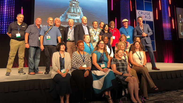 At CruiseWorld, MSC Cruises invited travel advisors who are veterans to be aboard the MSC Seashore's inaugural cruise from the U.S.