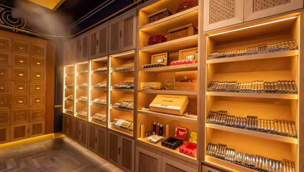 Cigar Lounge opened earlier this month at Resorts World. Cigar Lounge opened earlier this month at Resorts World.