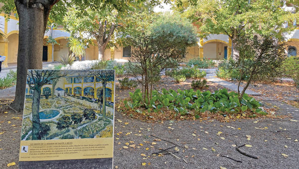 Inspiration for "Le Jardin de la Maison de Sante a Arles" as seen on a walking tour. Inspiration for "Le Jardin de la Maison de Sante a Arles" as seen on a walking tour.