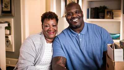 Carnival chief fun officer Shaquille O'Neal with his mom, Lucille O'Neal.