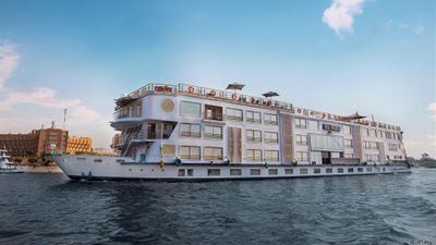 The new Nebu cruise ship, which launched last month on the Nile River.