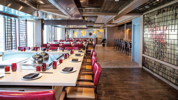 The Teppanyaki specialty restaurant on Odyssey of the Seas.