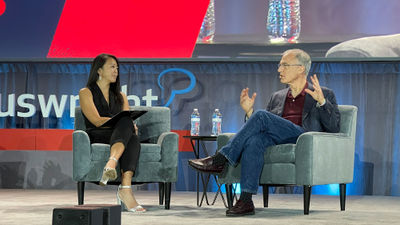 Steve Kaufer speaking with Phocuswright's Alice Jong.