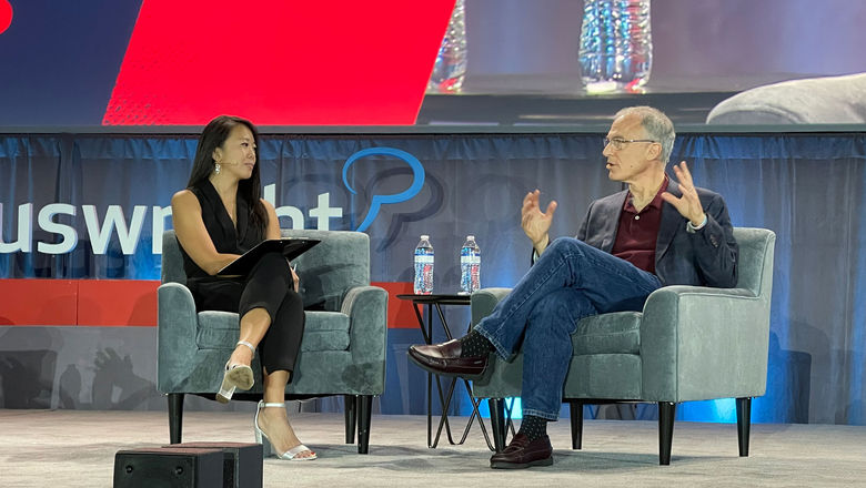 Steve Kaufer speaking with Phocuswright's Alice Jong.