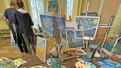A Van Gogh-inspired painting workshop is an option during an Avalon Waterways call in Arles.