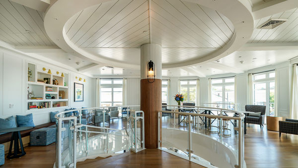 The lobby/Living Room area at the Brenton Hotel, which opened in July on Newport's waterfront. The lobby/Living Room area at the Brenton Hotel, which opened in July on Newport's waterfront.
