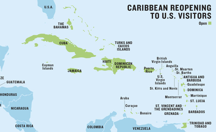 Travel to the Caribbean during Covid: Entry rules for U.S. travelers ...