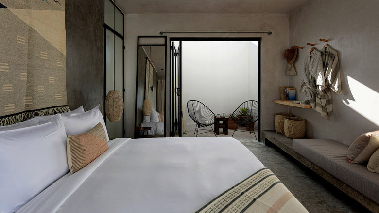 A guestroom at the Drift San Jose del Cabo.
