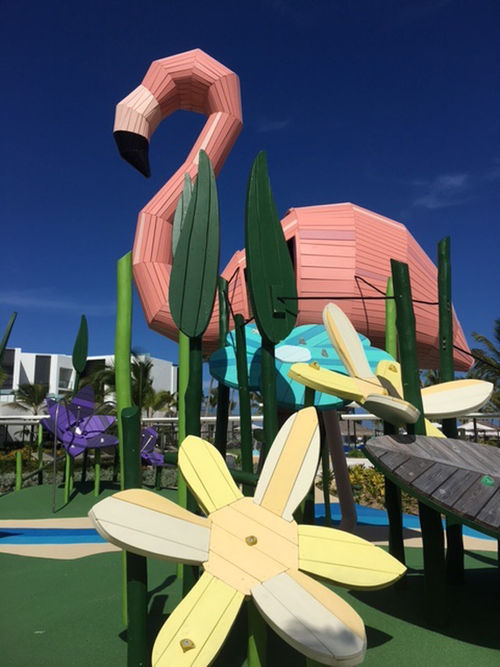The Imagine Kids Club at Finest Punta Cana offers slides, a mini wate rpark and a full activity schedule. The Imagine Kids Club at Finest Punta Cana offers slides, a mini wate rpark and a full activity schedule.