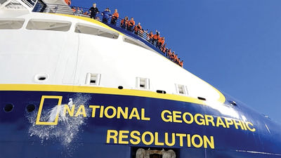 The christening of Lindblad Expeditions' National Geographic Resolution.