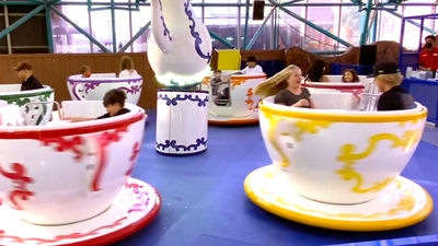 The Twistin Tea Cup Ride is Adventuredome’s newest attraction.