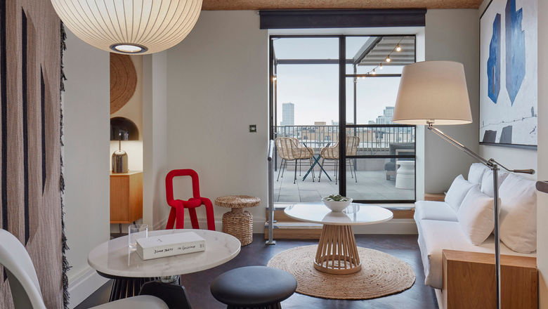 A suite at One Hundred Shoreditch in London, which is set to open in February.