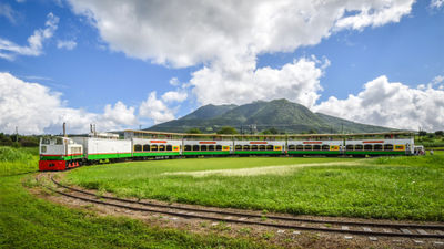 A trip on the St. Kitts Scenic Railway is available to fully vaccinated travelers who have fulfilled entry protocols.