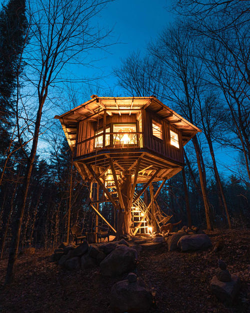 Outdoor travel companies like HipCamp have seen a surge of interest in uncommon accommodations, such as treehouses and yurts. Outdoor travel companies like HipCamp have seen a surge of interest in uncommon accommodations, such as treehouses and yurts.