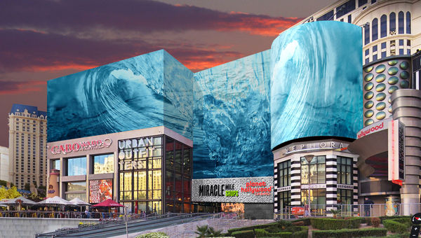 A rendering of the Miracle Mile Shops' revised north entrance. A rendering of the Miracle Mile Shops' revised north entrance.