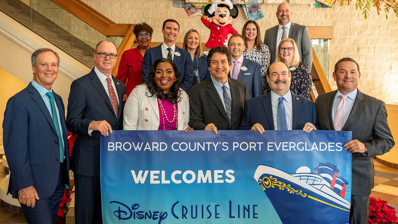 Disney and Port Everglades agreed to a 15-year partnership. Three 5-year options could extend the agreement.