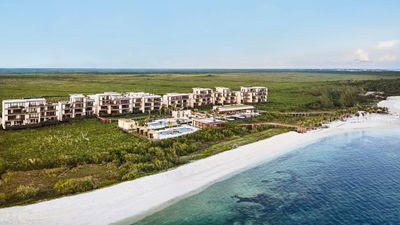 Etereo, Auberge Resorts Collection, a new oceanfront property on Mexico's Riviera Maya.