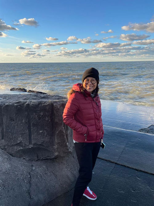 The author, by the shores of Lake Erie. The author, by the shores of Lake Erie.