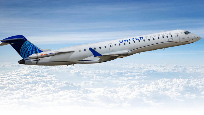 United Airlines said ZeroAvia's engines could be retrofitted to existing United Express aircraft as early as 2028.
