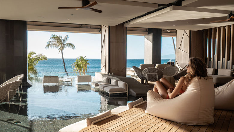 The Lanai, a second-floor lounge for guests of the Hokupaa tower at the Westin Maui Resort and Spa, Kaanapali.