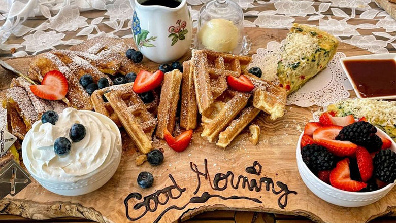 A breakfast board at the Ancient City Brunch Bar in St. Augustine.
