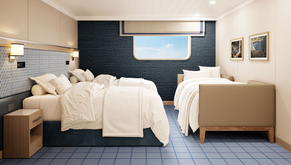 Cabins on the Santa Cruz II come in a variety of sizes.