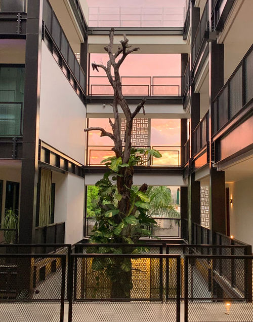 An interior courtyard at the Wayam Mundo Imperial. An interior courtyard at the Wayam Mundo Imperial.