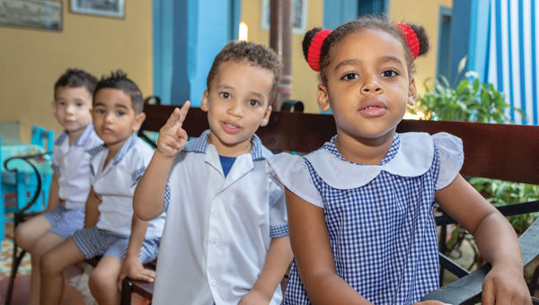 Kids at the Pre School for Disadvantaged Youth in Old Havana. Kids at the Pre School for Disadvantaged Youth in Old Havana.
