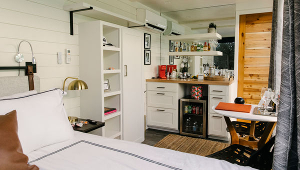 A guestroom at the Hotel Otto. A guestroom at the Hotel Otto.